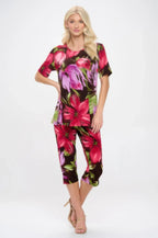 Print Bns Capri Pants Set | Mixtshop LLC