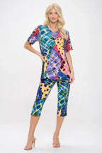 Print Bns Capri Pants Set | Mixtshop LLC