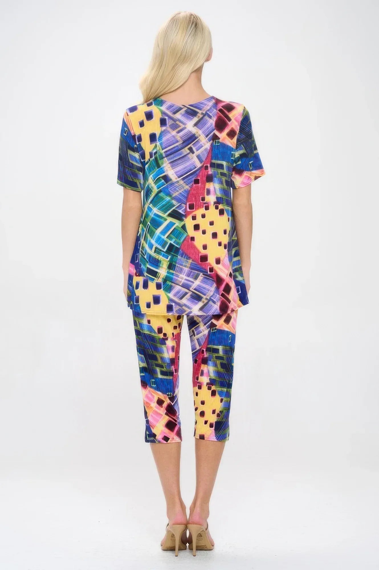 Print Bns Capri Pants Set | Mixtshop LLC