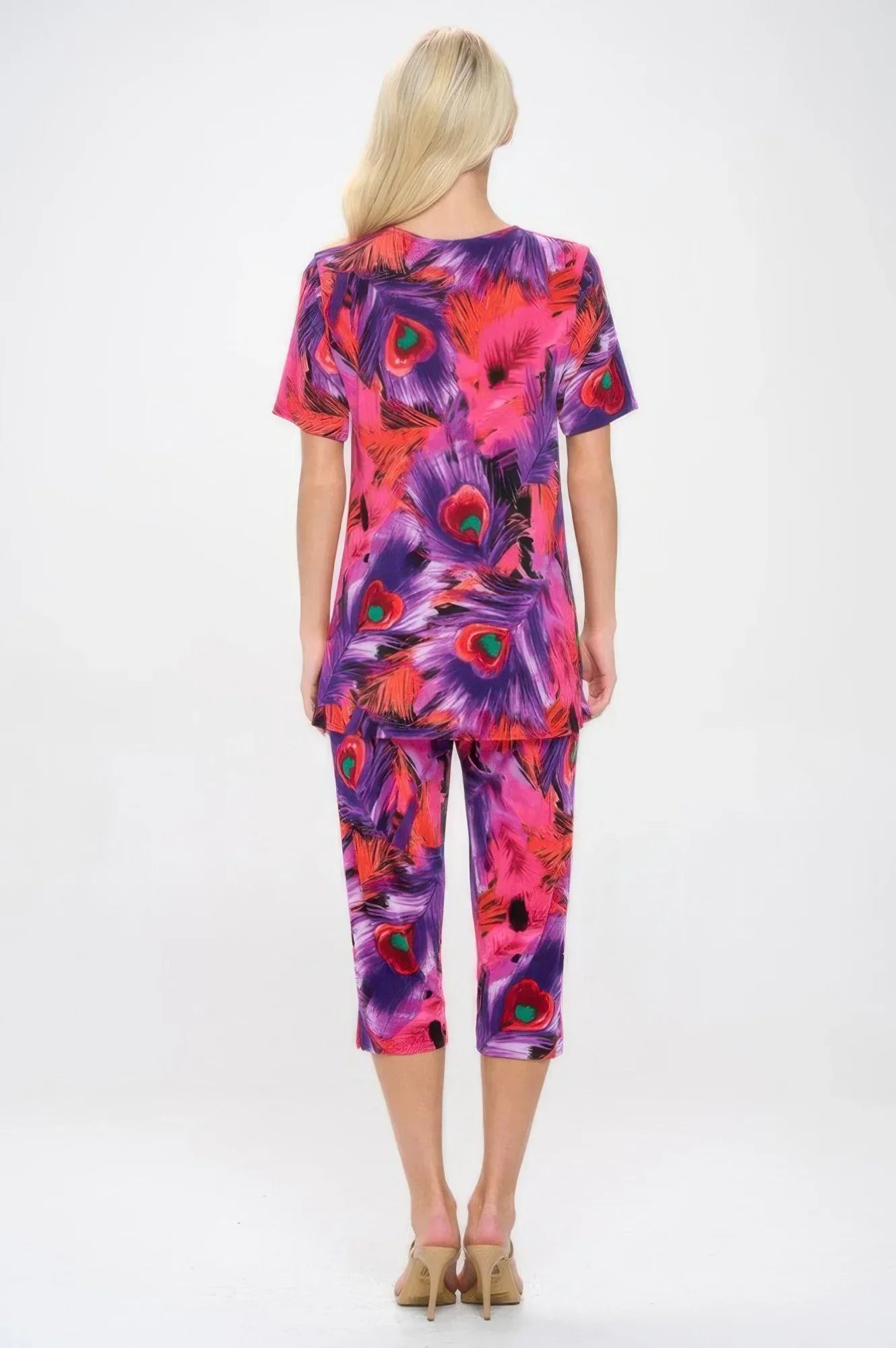 Print Bns Capri Pants Set | Mixtshop LLC