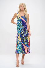 Print Bns Tank Long Dress | Mixtshop LLC