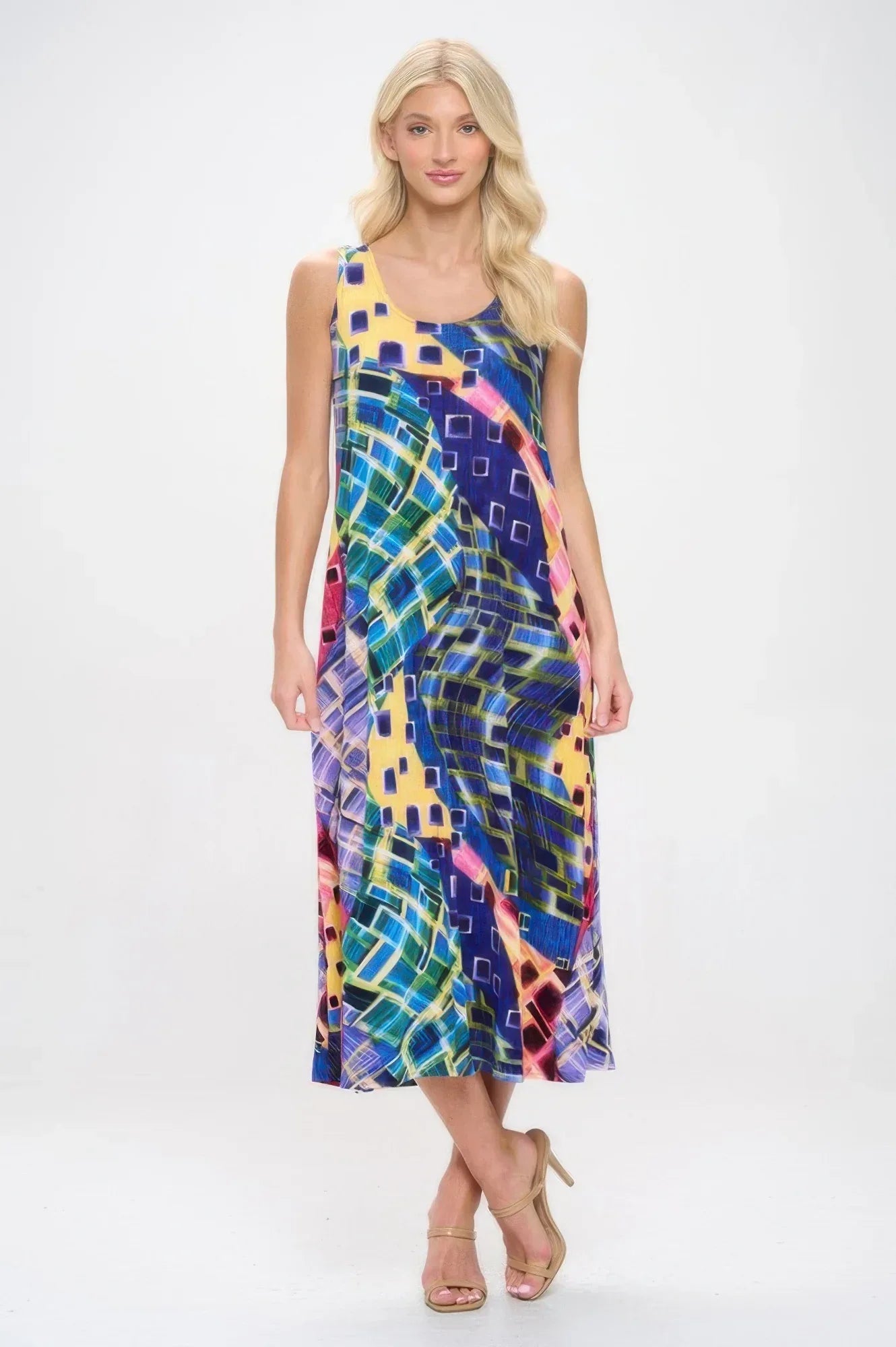 Print Bns Tank Long Dress | Mixtshop LLC