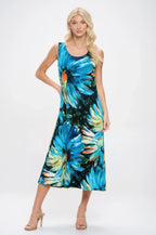 Print Bns Tank Long Dress | Mixtshop LLC