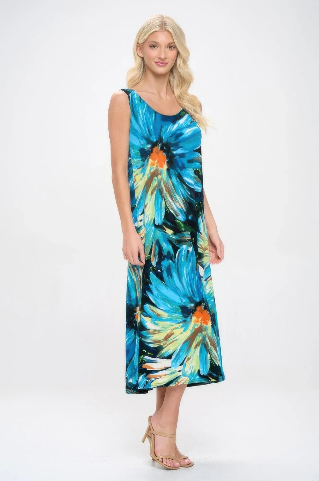 Print Bns Tank Long Dress | Mixtshop LLC