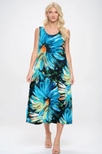 Print Bns Tank Long Dress | Mixtshop LLC