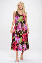 Print Bns Tank Long Dress | Mixtshop LLC