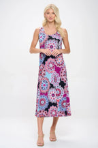 Print Bns Tank Long Dress | Mixtshop LLC