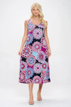 Print Bns Tank Long Dress | Mixtshop LLC