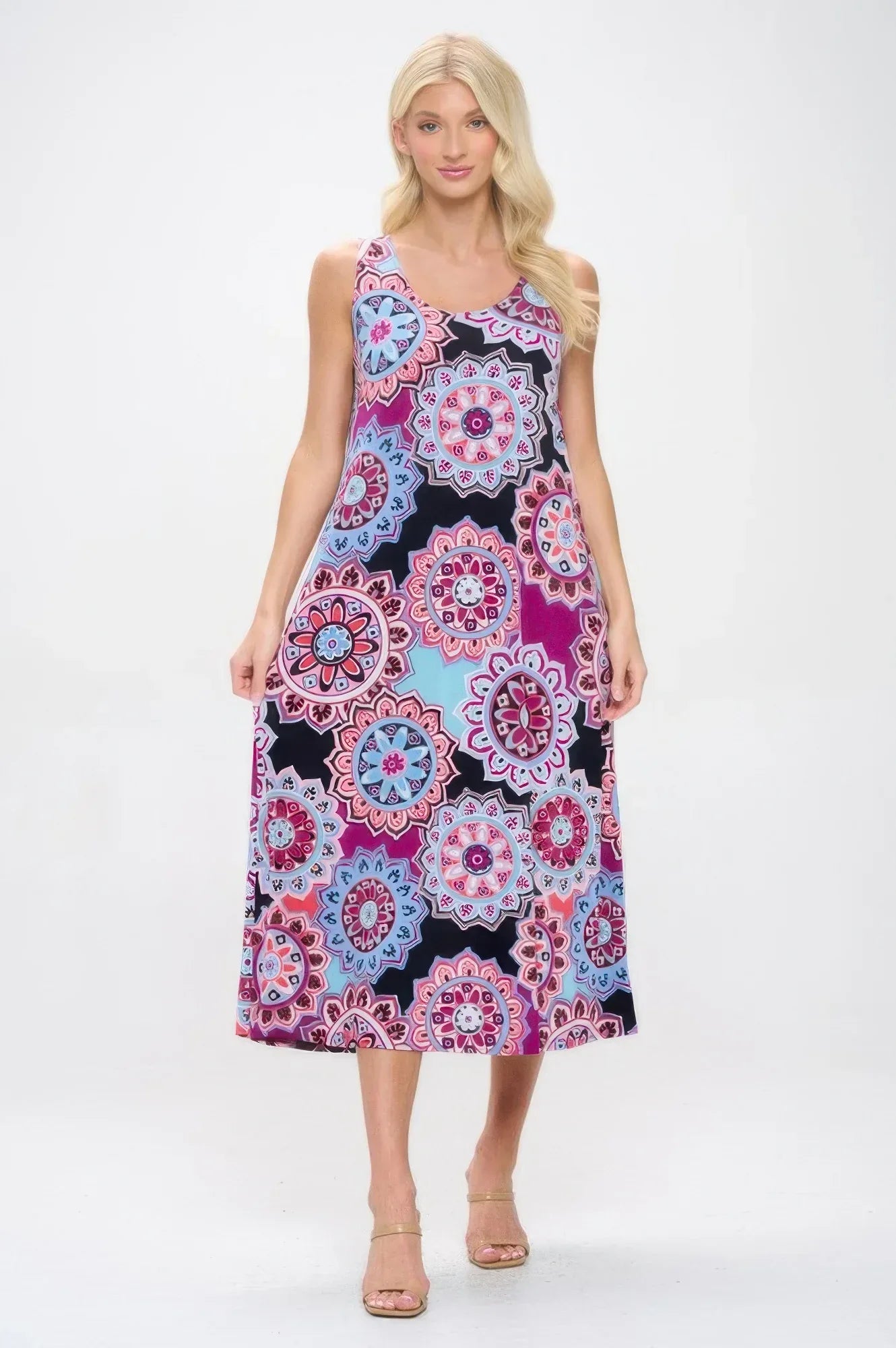 Print Bns Tank Long Dress | Mixtshop LLC