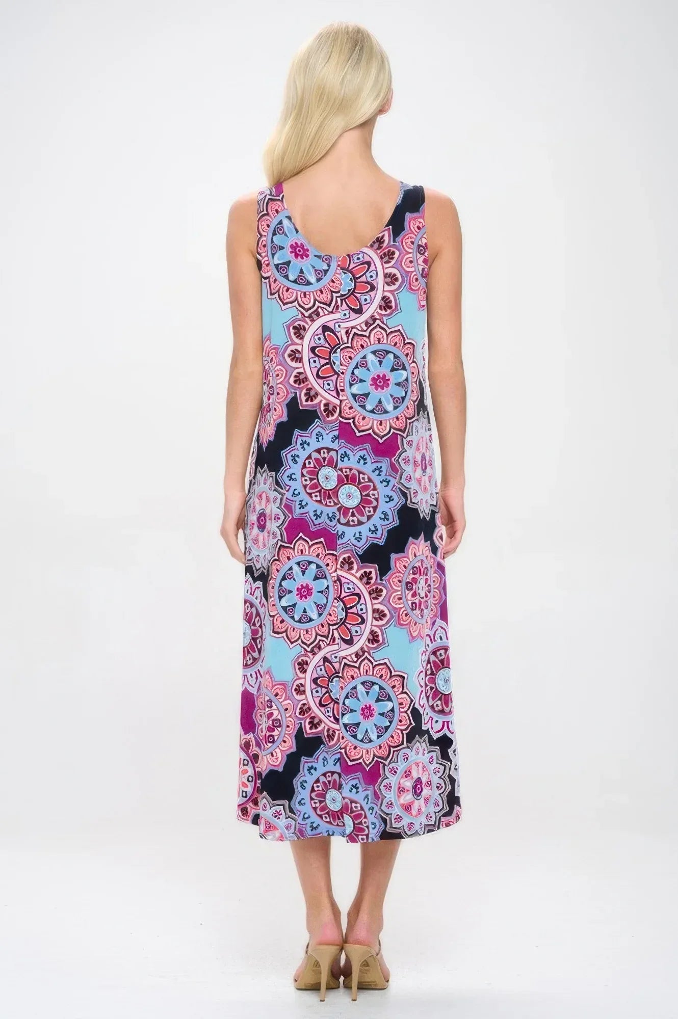 Print Bns Tank Long Dress | Mixtshop LLC