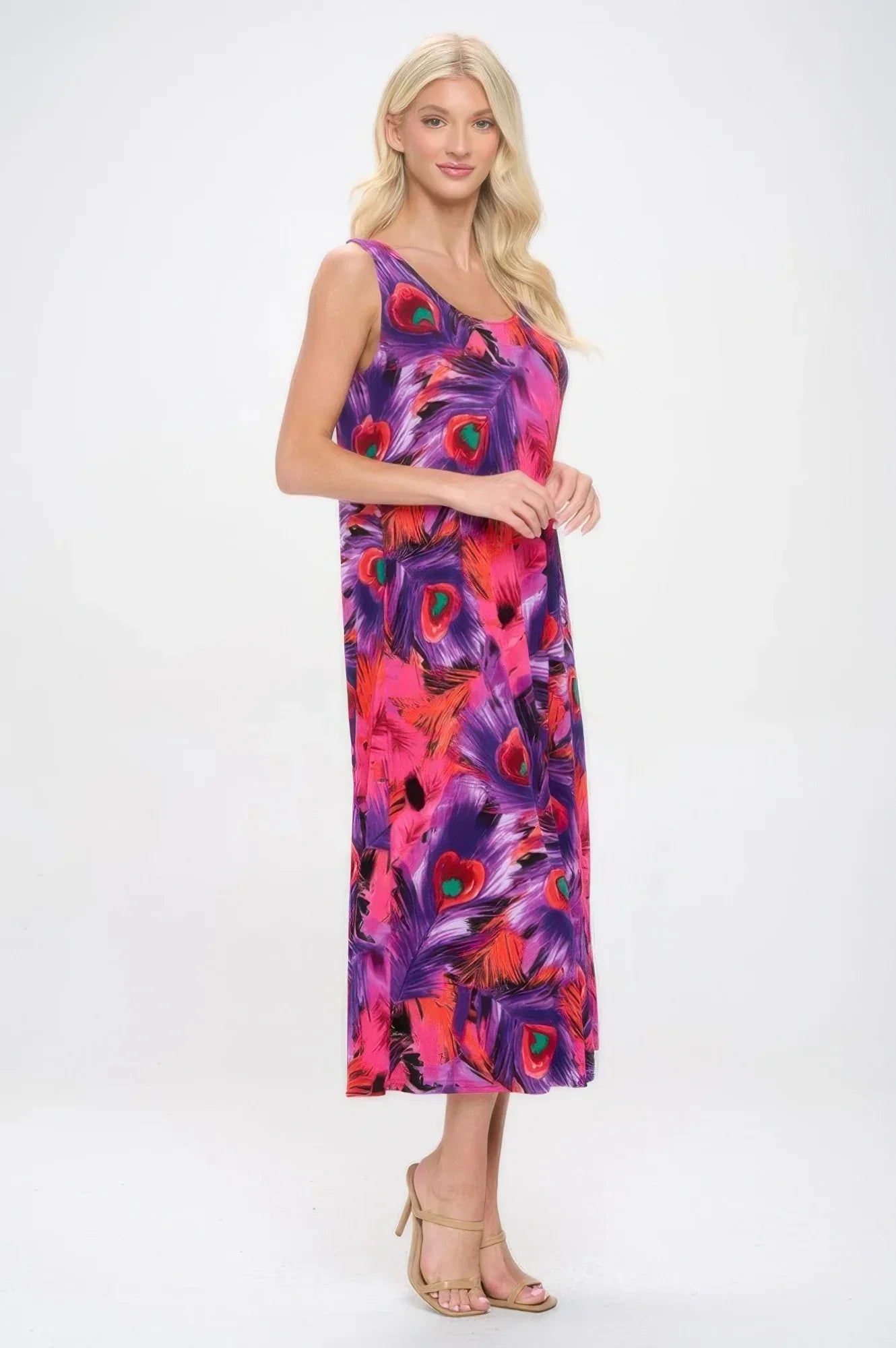 Print Bns Tank Long Dress | Mixtshop LLC