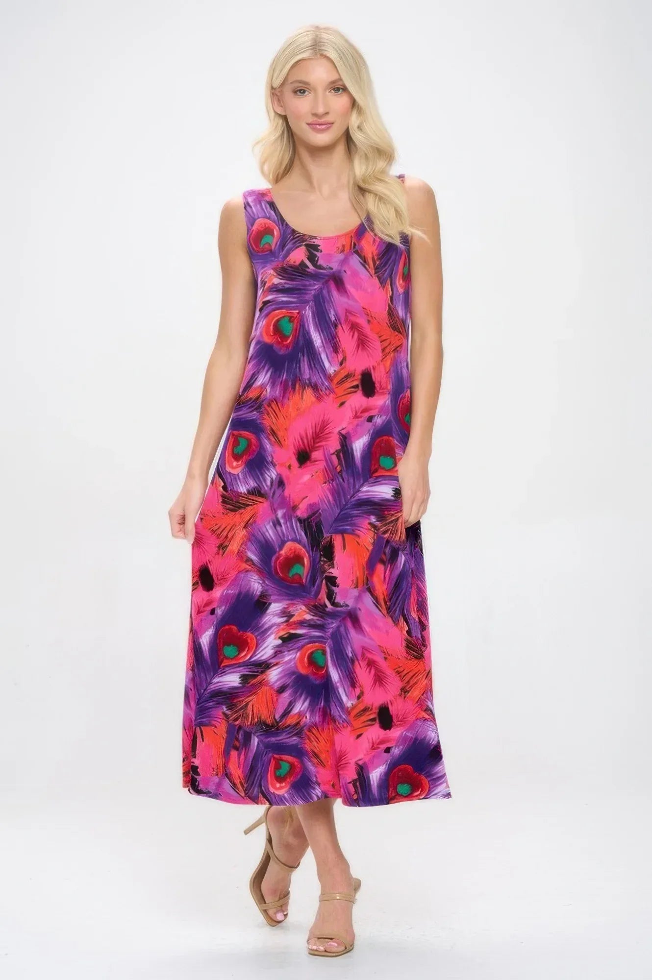 Print Bns Tank Long Dress | Mixtshop LLC