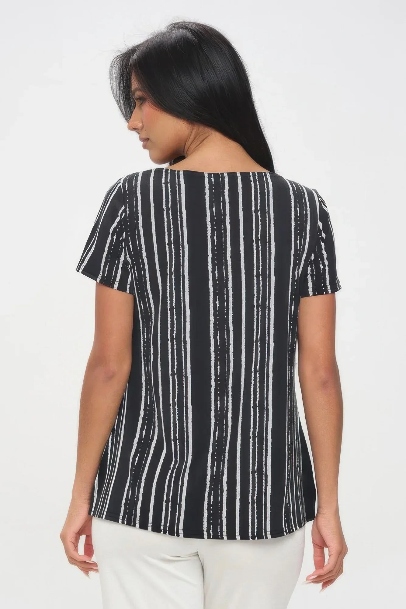 Plus Size Hit Boat Nk Short Sl Top | Mixtshop LLC