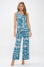 Bg Print Sleeveless Tank Top | Mixtshop LLC