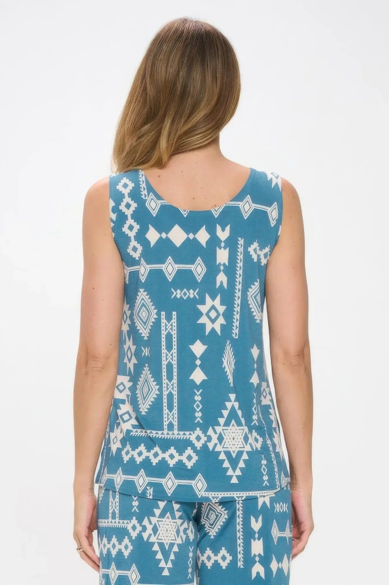 Bg Print Sleeveless Tank Top | Mixtshop LLC
