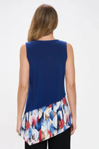 Hit Sleeveless Contrast Top | Mixtshop LLC
