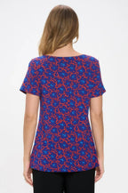 Hit Boat Neckline Short Sleeve Top | Mixtshop LLC