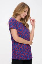 Hit Boat Neckline Short Sleeve Top | Mixtshop LLC