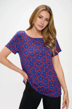 Hit Boat Neckline Short Sleeve Top | Mixtshop LLC