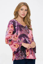 Cl Fabric V-neckline Tulip Tunic | Mixtshop LLC