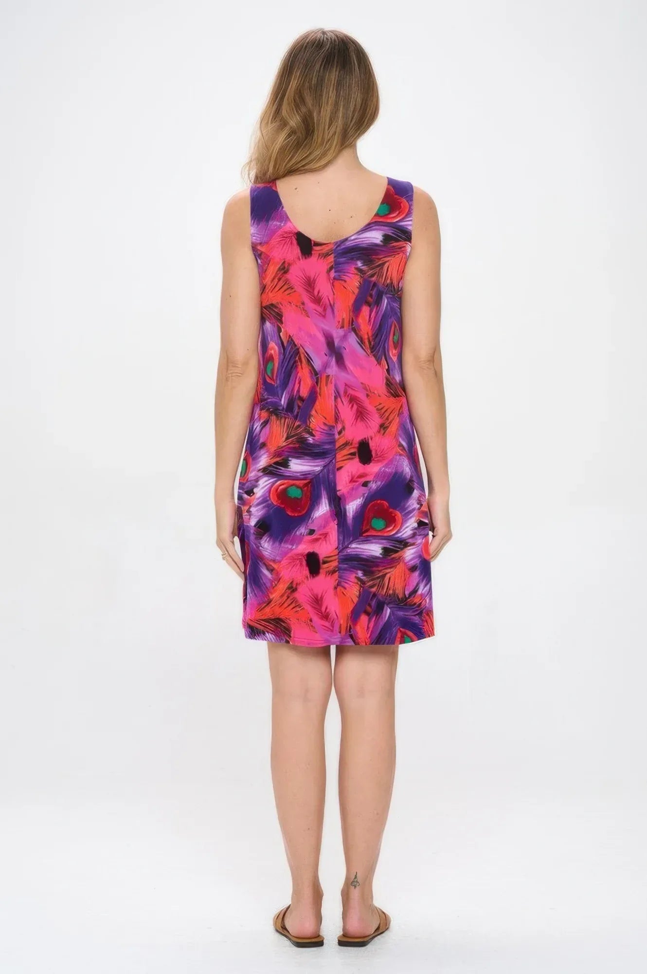 Print Sleeveless Tank Dress | Mixtshop LLC