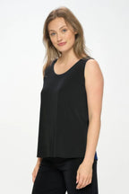 Plus Size Bns Solid Sleeveless Tank Top | Mixtshop LLC