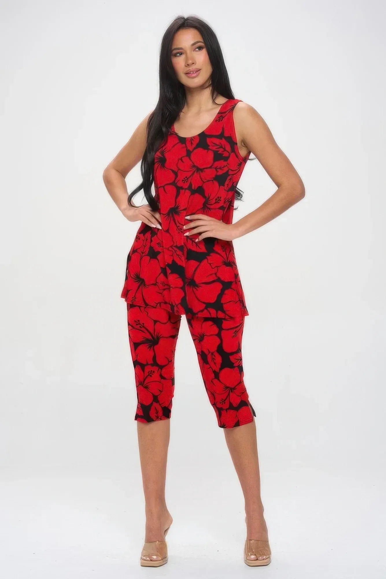 Bns Tank Capri Pants Set | Mixtshop LLC Main image