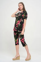 Matching Capri Pant Set In Plus Size | Mixtshop LLC