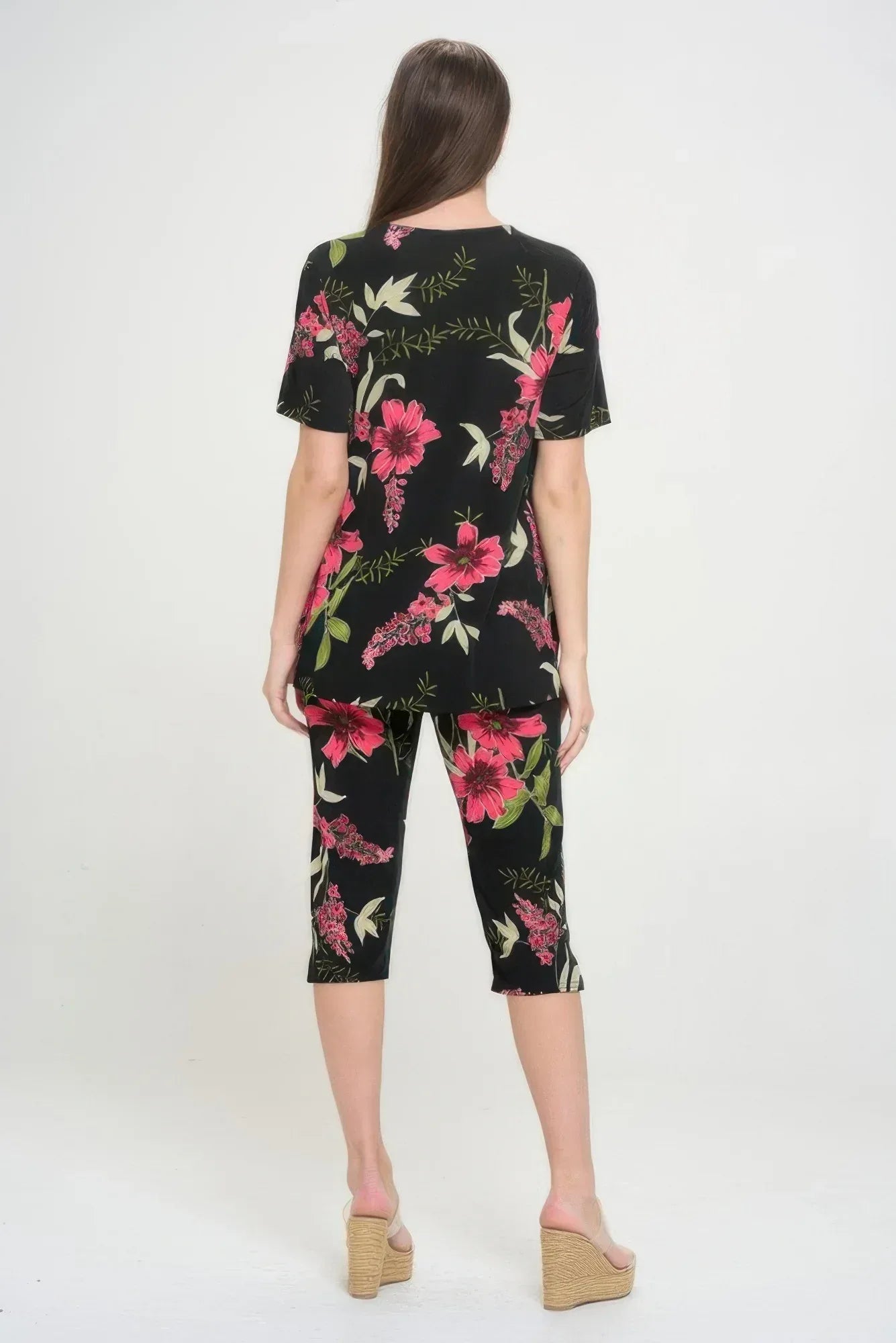 Matching Capri Pant Set In Plus Size | Mixtshop LLC