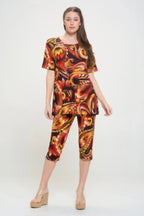 Matching Capri Pant Set In Plus Size | Mixtshop LLC