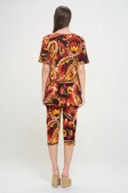 Matching Capri Pant Set In Plus Size | Mixtshop LLC