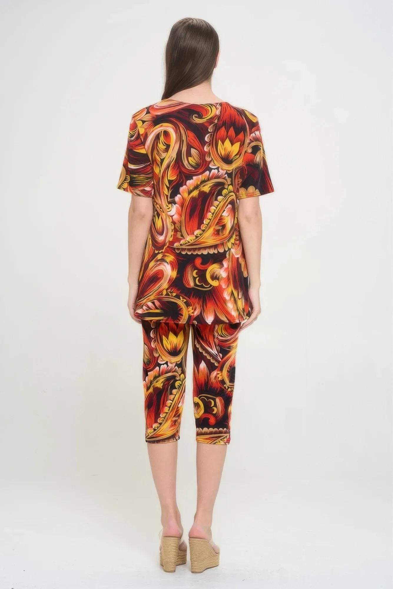 Matching Capri Pant Set In Plus Size | Mixtshop LLC
