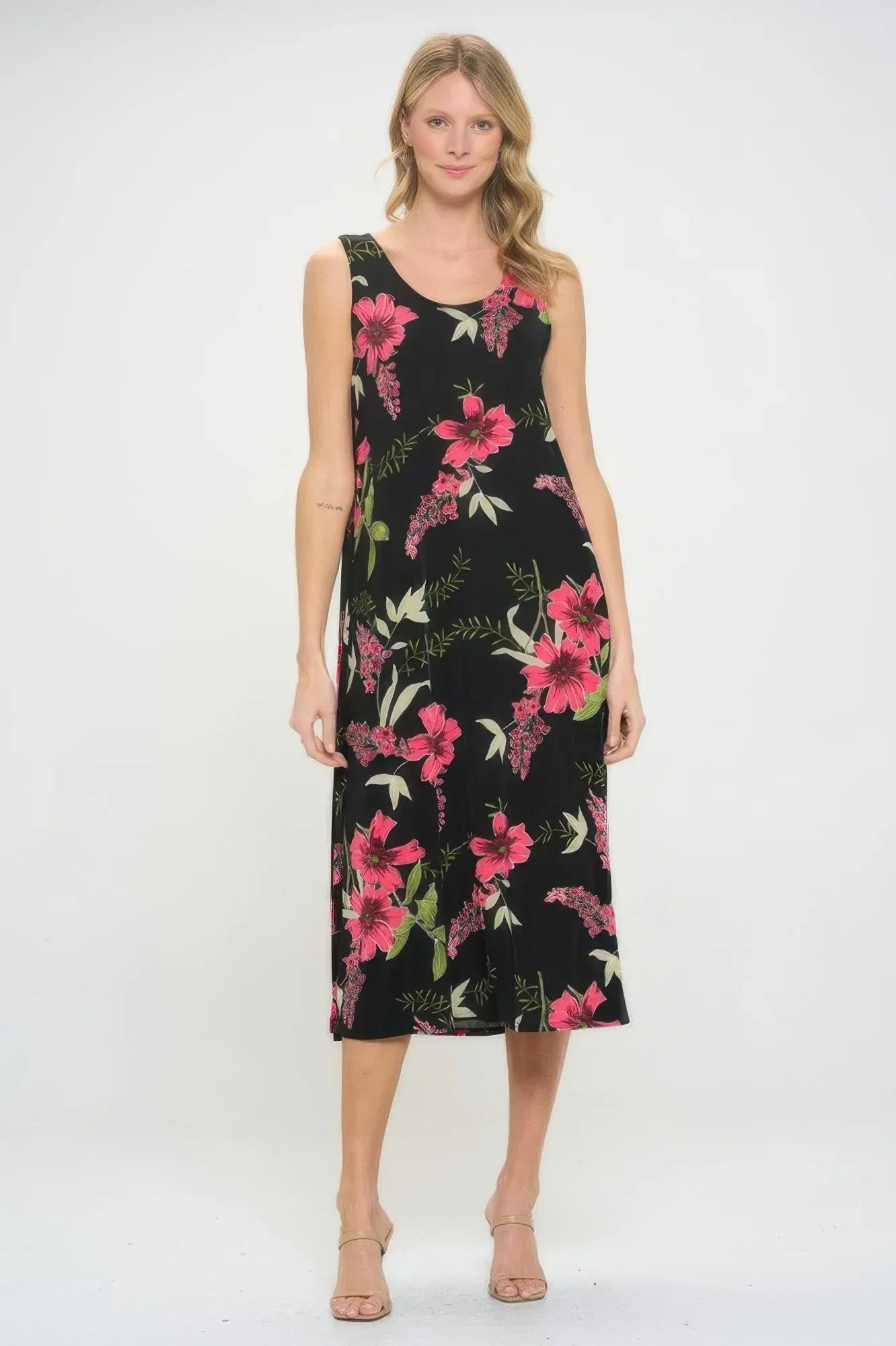 Floral Breeze Slinky Tank Dress | Mixtshop LLC Main image