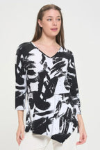 Hit Point V Neck Top | Mixtshop LLC