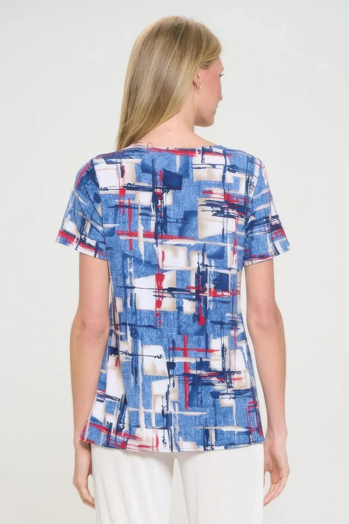 Hit Round Neck Short Sleeve Slit Top | Mixtshop LLC