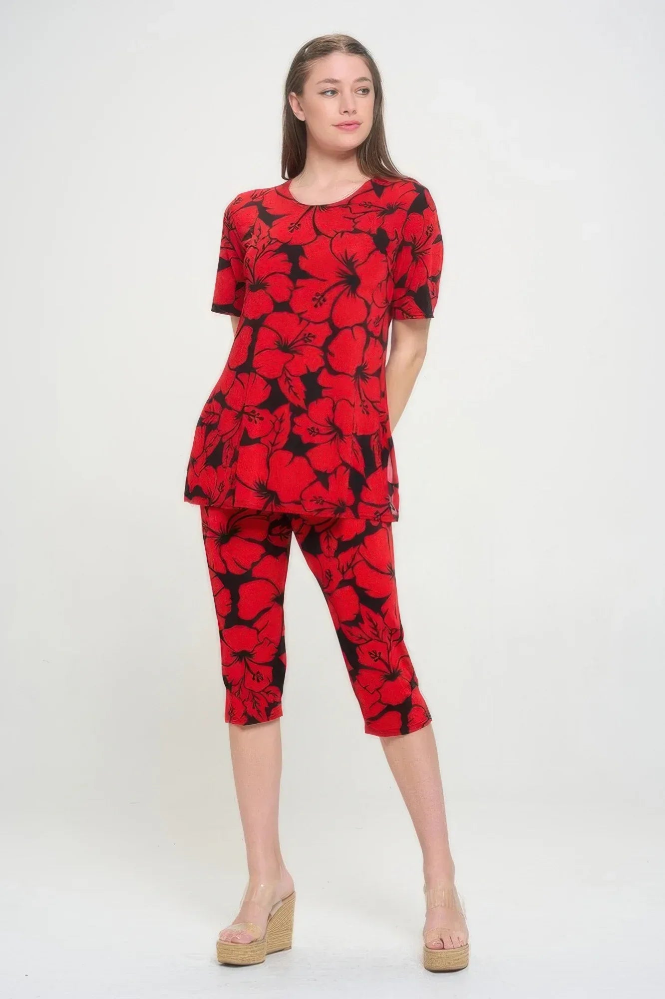 Print Bns Capri Pants Set Secondary image