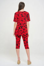 Print Bns Capri Pants Set | Mixtshop LLC