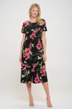 Print Bns Long Dress | Mixtshop LLC
