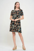 Short-sleeved Knee-length Dress | Mixtshop LLC
