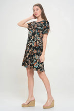 Short-sleeved Knee-length Dress | Mixtshop LLC
