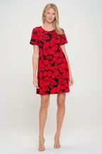 Short-sleeved Knee-length Dress | Mixtshop LLC