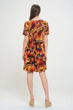 Short-sleeved Knee-length Dress | Mixtshop LLC