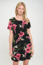 Short-sleeved Knee-length Dress | Mixtshop LLC