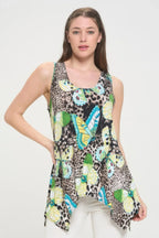 Hit Print Shark Bite Hem Tank | Mixtshop LLC