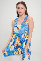 Hit Print Shark Bite Hem Tank | Mixtshop LLC