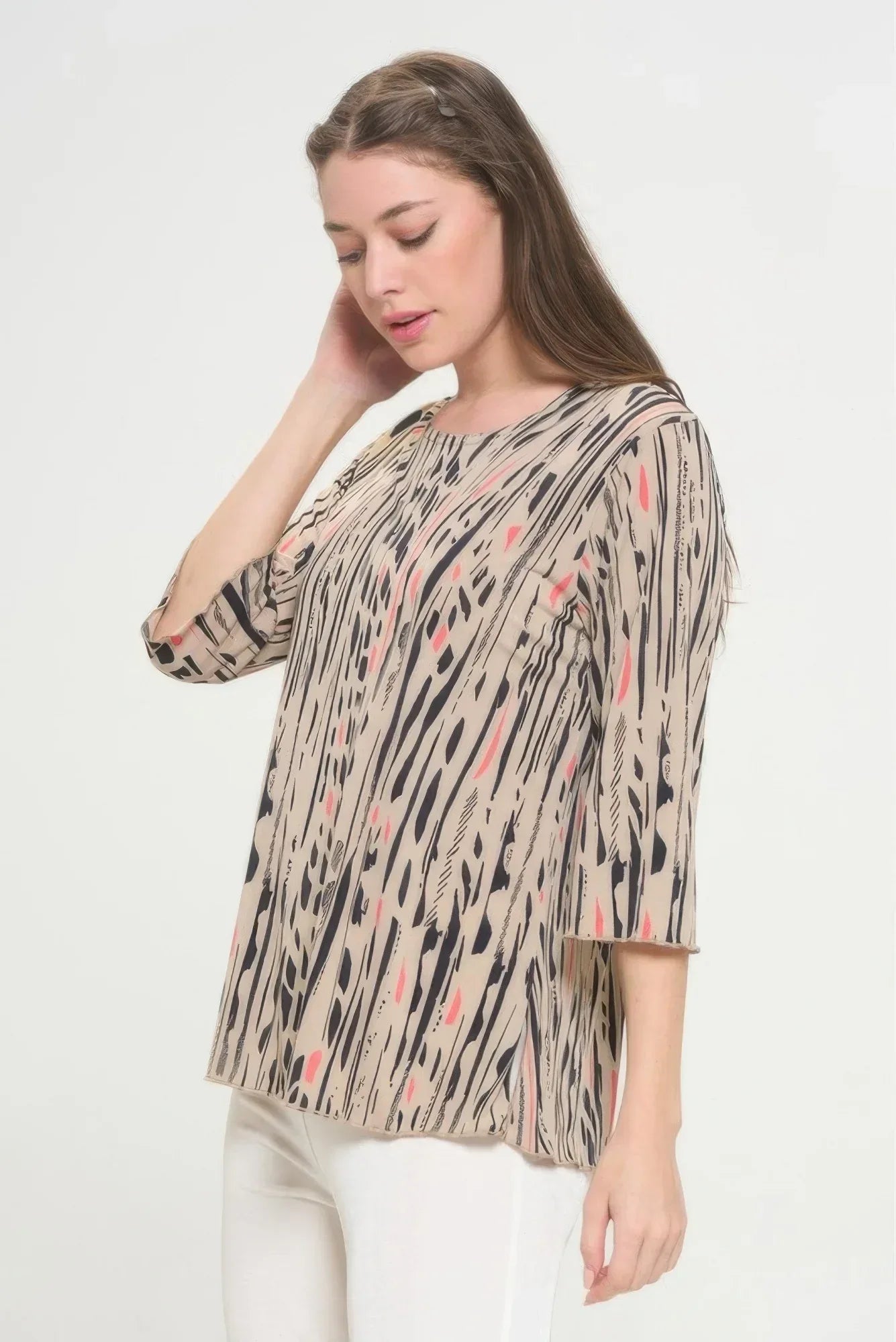 Print Hit Merrow Top | Mixtshop LLC
