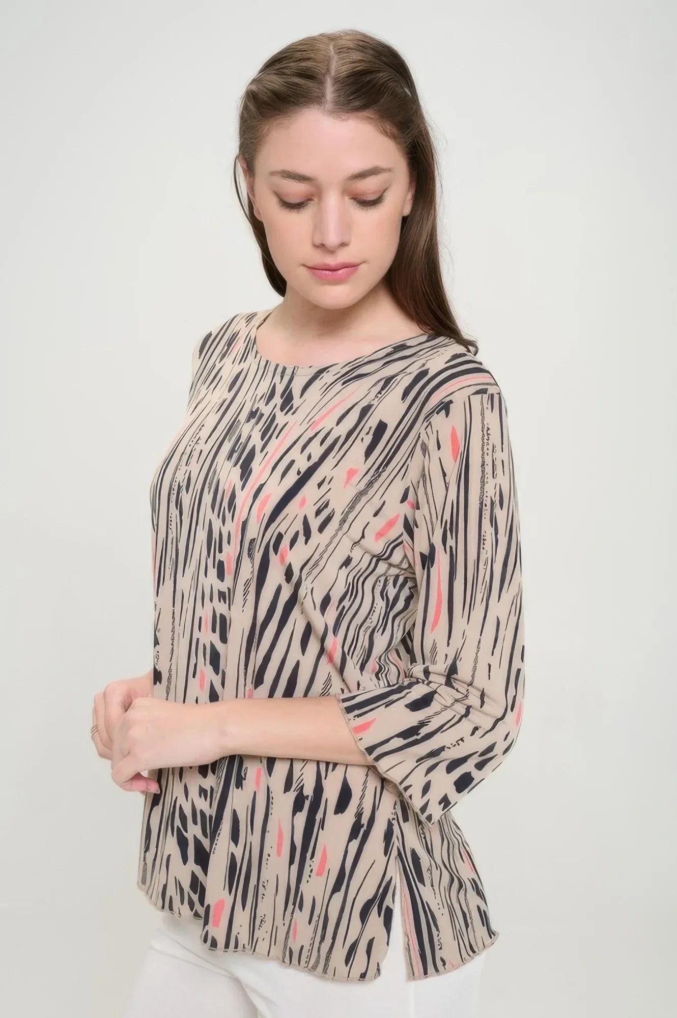 Print Hit Merrow Top | Mixtshop LLC