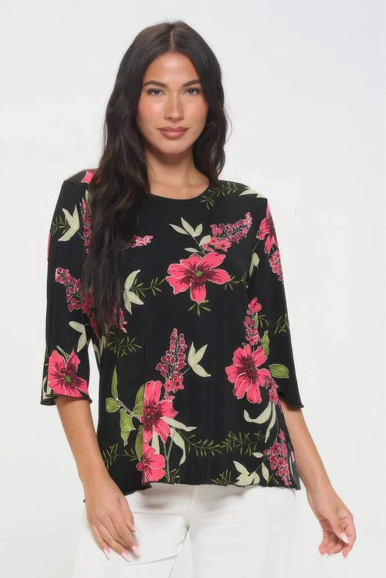 Print Hit Merrow Top | Mixtshop LLC Main image