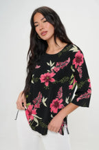 Print Hit Merrow Top | Mixtshop LLC