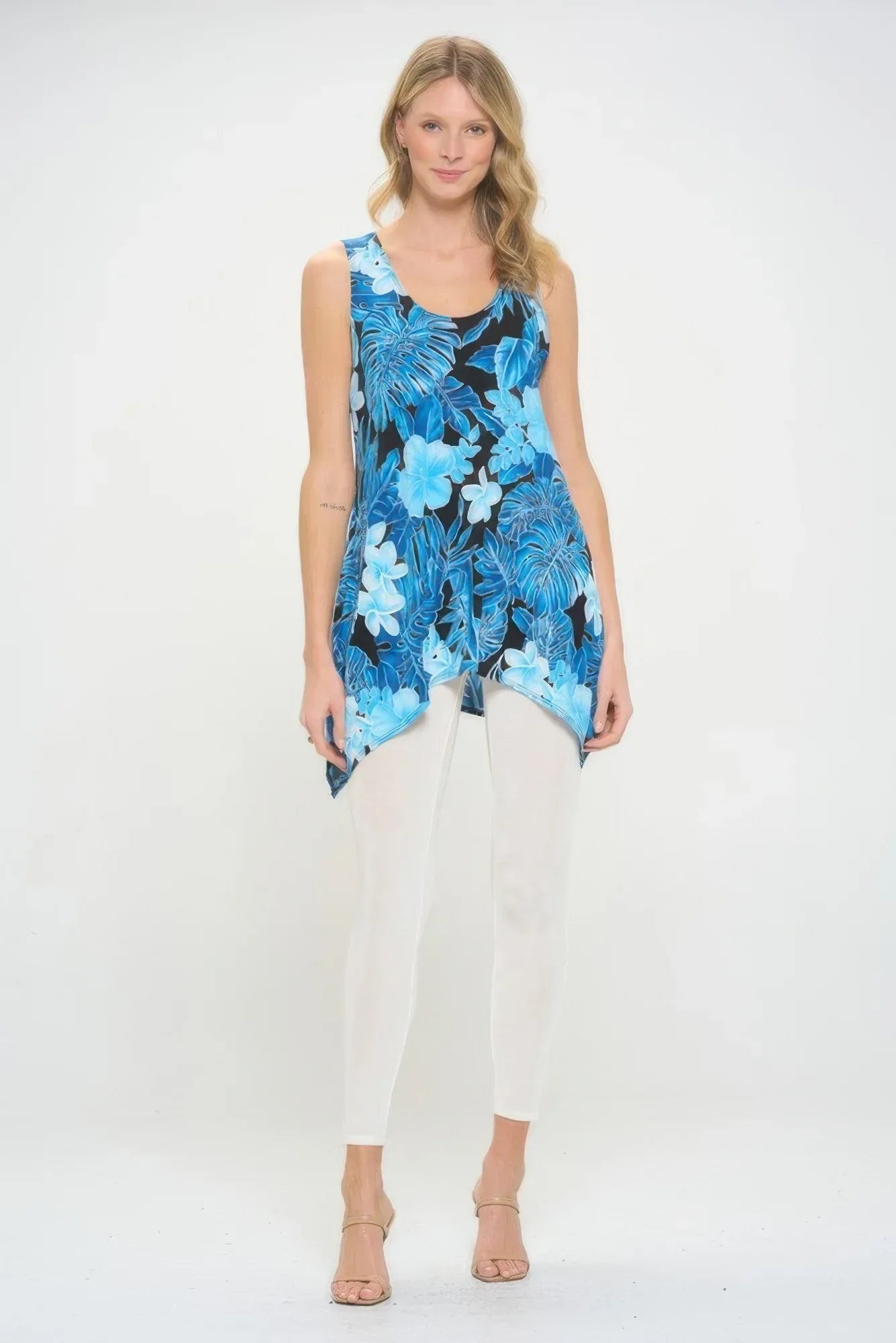 Hit Print Shark Bite Hem Tank | Mixtshop LLC